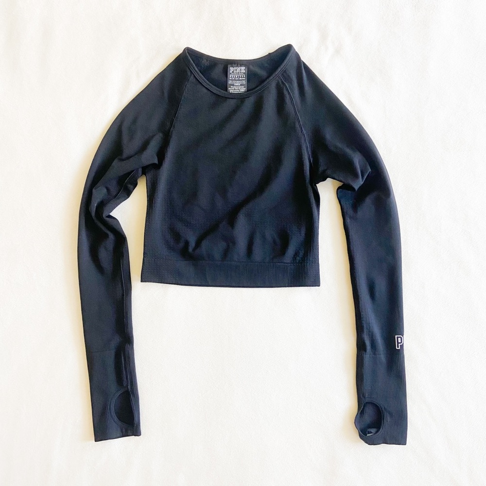 PINK seamless workout longsleeve top